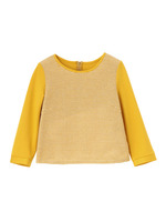 フロント異素材使いプルオーバー/イエロー系(033)