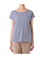 ラメボーダープルオーバー/ブルー系(391)