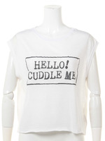 CuDDLEクロップドT／S/WHT