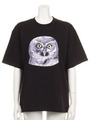 OWL OVER SIZE TEE/WHITE