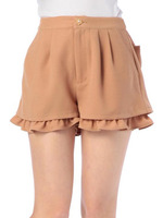 【LIZLISA】後ろリボンキュロット/モカ