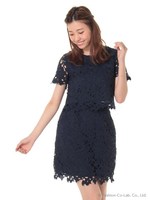 【MIIA×ViViコラボ】カッティングレースセットアップ/ネイビー