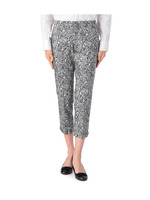 ハイビスカス柄ストレッチパンツ/ネイビー(193)