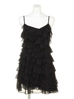 レースティアードキャミドレス/BK