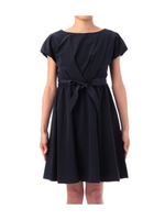 微光沢リボンベルトワンピース/グリーン系(090)