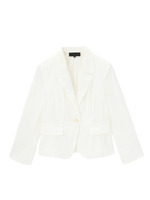 [L]コンパクトシルエットジャケット/ホワイト(003)