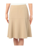 [L]切り替えフレアスカート/ベージュ系(052)