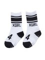 LINED  NUMBERING　SOCKS/ASH