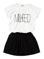 S/S TEE COMBI DRESS SESSION/RED