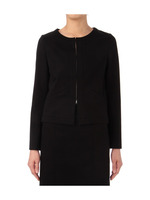 [S]ノーカラーツイルジャケット/グレー系(419)