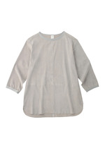 ゴートスエードボートネックシャツ/ライトグレー(011)