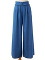ダンガリーワイドパンツ/ブルー