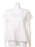 フレアードッキングT-shirt/ＷＨＴ