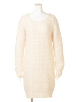 ポップコーンシャギーKnit OP/IVOY