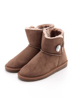 取り外しインソールビジュー付ムートン/オーク