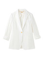 袖折り返しテーラードジャケット/ホワイト(001)