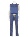 【BED＆BREAKFAST】Cupro Cotton Satin Jumpsuite/BLUE