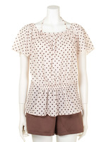 【NATURAL BEAUTY】ミニドット４点セット/オフホワイト