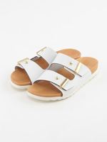 【ROSE BUD】WHITE SOLE FLAT SANDAL/BIANCO