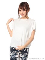 ドルマンカットトップス/シロ