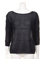 リネンヤーンミックス編みPO/WHT