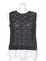 落下版レース×ＴＣ天竺/ネイビー