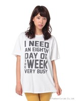 ・5段ロゴプリントビッグTシャツ/Off White