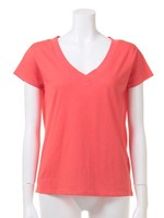 １５ＳＳ　ＢＡＳＩＣ　４０／コーマＶネックＴシャツ/グリーン