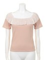 ＦＲＩＬＬＥＤ　ＲＯＵＮＤ　ＮＥＣＫ/ホワイト