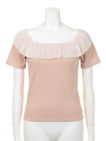 ＦＲＩＬＬＥＤ　ＲＯＵＮＤ　ＮＥＣＫ/ホワイト