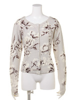 スプリングフラワーニットカーデ/L/GRY