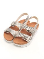 厚底ベルトサンダル/黒