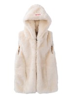 FUR VEST/WHITE