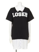 LOSER衿付ワンピ/シロ