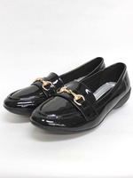 【weewillie】ビット付きコンフォートローファー/ブラックエナメル