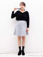 ウールジョーゼットSK/GRAY