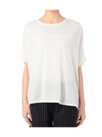 バックプリーツカットソー/アイボリー(004)