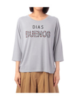 メッセージデザインカットソー/ホワイト(004)