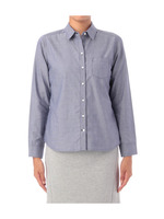 ワンポケットチェック柄シャツ/ネイビー系(093)