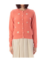 刺しゅうニットカーディガン/ピンク(072)