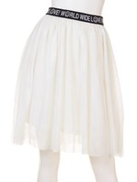 WWL!メッシュギャザースカート/ブラック