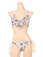 【ROYALPARTY】Margurite/ボリュームフリルビキニ/ブラック