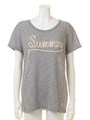 SUMMER WORD S/S TEE【ROXY】/GRY