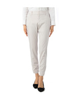 [S]裾シャーリングパンツ/グレー系(012)