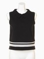 【ROSE BUD】POLO/C SLV-LESS TOP/BLACK