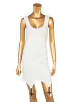クロスサスペンダー付タンクワンピース/ホワイト