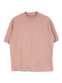 シンプルラウンドネックTシャツ/ピンク