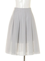 ハニーラッセルミモレ丈スカート/グレー