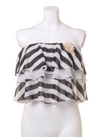 ビジューツキフレアベアTOP/ミックス1