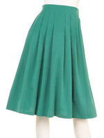 プリーツ フレア スカート/NVY